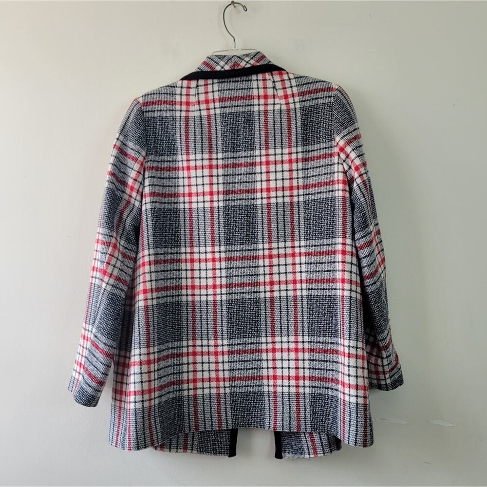 Pendleton Wrap Jacket Open Front Plaid Wool 12p P… - image 5